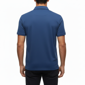 Camiseta Polo para Hombre, Algodón 260 GSM, Corte Regular, Manga Corta, Cuello en V, Ropa de Calle, Informal, Suave, Transpirable, Duradera, OEM/ODM - Product Image 3