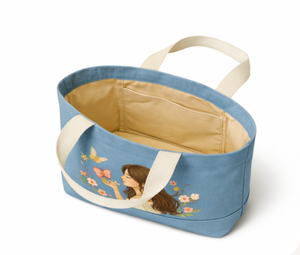 COTTON VOYAGE Recycled Cotton <b>Canvas</b> Printed Tote <b>Bag</b> Embroidered Logo Custom Daily Shopping Shoulder <b>Bag</b> for daily use - Product Image 4