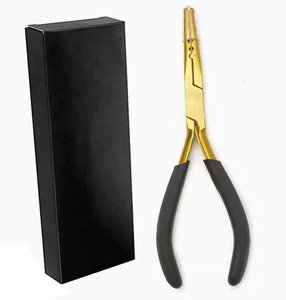 Pinzas Profesionales de Alta Calidad para Extensiones de Cabello, de Acero Inoxidable Quirúrgico Plateado, Personalizables, para Uso Comercial - Product Image 6