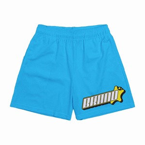 Shorts de sport en maille pour homme, 160 GSM, 100 % coton premium, vert fluo, noir, rouge, panneau latéral, écologiques, imperméables, respirants - Product Image 6