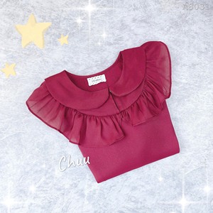 Chemisier en mousseline de soie pour femme, manches longues, col Peter Pan à volants, élégant, pour le bureau, vente en gros pour fournisseurs de boutiques et de vêtements. - Product Image 6