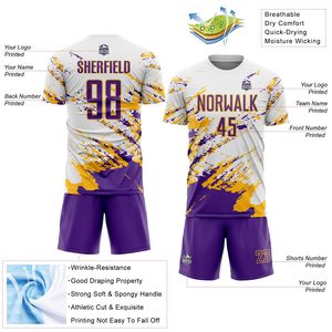 Tenue d'équipe de football écologique pour hommes et femmes, fabrication professionnelle de maillots et shorts de football - Product Image 4