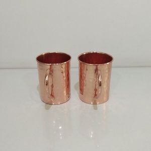 Taza de cobre martillado con asa de latón estilo Moscow Mule, taza de cóctel hecha a mano para servir en casa, bar, cocina o restaurante. - Product Image 5