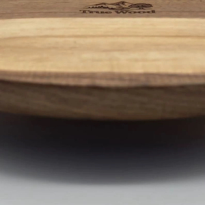 Wood Double Tier Rotating <b>Tray</b> Smooth-Spin Lazy Susan for Tabletop <b>Spice</b> Serving - Product Image 1