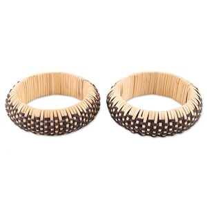 Bracelets pour femmes en rotin tressé naturel, nouvelle tendance, prix fabricant, vente chaude - Product Image 1