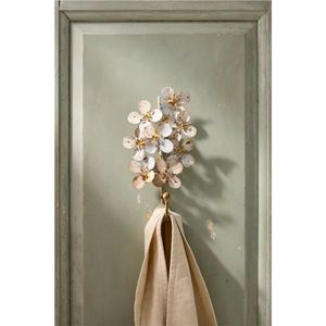 Gancho de pared de hierro vintage al por mayor, colgador decorativo floral con diseño de abeja para abrigos y sombreros, gancho de hierro artístico montado en la pared para hotel - Product Image 4