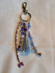 Premium Embroidery Beaded Keychain Handmade Decorative <b>Key</b> <b>Ring</b> for <b>Bags</b> - Product Image 1