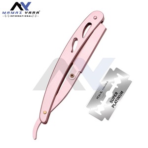 Rasoir droit professionnel pliant en acier inoxydable à six lames, avec manche en bois, pour femme, le plus vendu, pour le rasage et les sourcils - Product Image 5