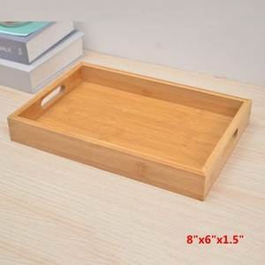Wooden Rectangle Serving Tray-Eco-Friendly <b>Disposable</b> Country Style - Product Image 5