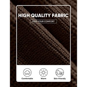 Suéter Personalizado para Hombre con Cierre de Cremallera de un Cuarto, Ligero, Cuello Alto Simulado, Informal, de Manga Larga, Tejido de Punto, Color Sólido, Antiarrugas, ODM para Otoño - Product Image 4
