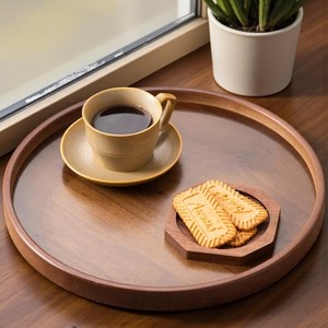 Rustic Wood Tray – Farmhouse Coffee <b>Table</b> & <b>Vanity</b> Decor - Product Image 3