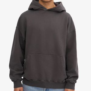 Sweat-shirts à capuche surdimensionnés pour hommes en coton biologique, pull à capuche personnalisé en tissu éponge, sweat-shirt durable pour hommes - Product Image 1