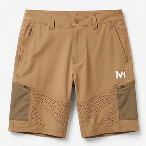 Pantalones Cortos Deportivos para Hombre, Negros, para Gimnasio, Correr, Fitness, MI Premium Active Street Fit, Cintura Elástica, Secado Rápido, Transpirables - Product Image 1