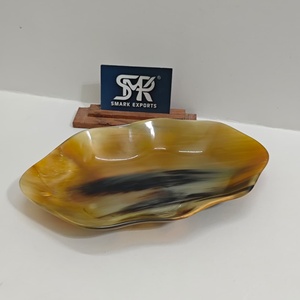 Tazón Decorativo de Cuerno de Búfalo Premium, Hecho a Mano, Pulido, Apto para Alimentos, Plato Ondulado para Frutas, Bocadillos, Comedor y Decoración del Hogar - Product Image 2