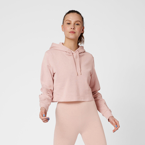 Nouveau design tendance, sweat à capuche court pour femme avec logo personnalisé, 100% coton, vêtements d'hiver écologiques - Product Image 5