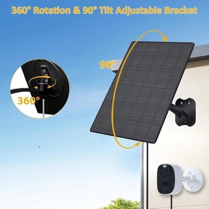 Panneau solaire ETFE IBC 10W 5V 5.7V avec câble Type-C de 2m, montage mural, étanche IP66, utilisation extérieure, alimentation pour caméra de sécurité, sonnette de porte - Product Image 3