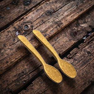 Cucharas de Cáscara de Arroz Compostables, Ecológicas y Biodegradables para Comidas Diarias y Fiestas - Product Image 3