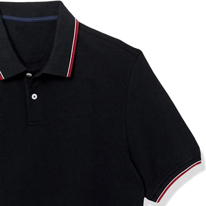 เสื้อโปโลผู้ชายสไตล์คลาสสิกเรียบง่าย แขนสั้น ผ้าฝ้ายถัก 100% ระบายอากาศได้ดี ขายส่ง - Product Image 5