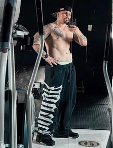 Pantalones Deportivos Anchos para Hombre, Estilo Casual con Estampado Gráfico, Pantalones Joggers con Cordón y Bolsillos - Product Image 2