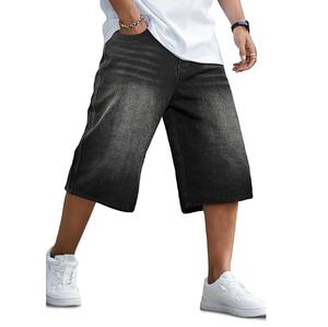 Pantalones Cortos Cargo de Lona para Hombre, Estilo Urbano, Holgados, con Múltiples Bolsillos, Cintura Media Elástica, Secado Rápido, para Playa - Product Image 1