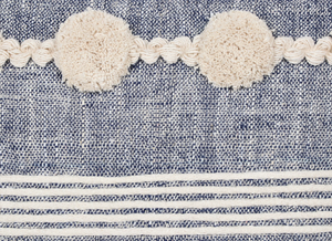 Hand Tufted Texture Boho Blue and Ivory <b>Cushion</b> Cover Handmade Decorative Pillow Case for Sofa Bedroom Living Room Home Decor - Product Image 6