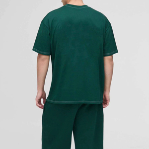 Nouvel ensemble de t-shirts de sport d'été sur mesure pour hommes 2026 – Style décontracté personnalisé, grandes tailles, deux pièces - Product Image 4