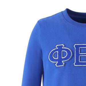เสื้อคอกลมผ้าเชนิลล์พิมพ์ลาย Phi Beta Sigma สำหรับผู้ชาย สวมใส่สบาย ผ้าคุณภาพพรีเมียม เสื้อผ้าสำหรับสมาคมพี่น้องชาวกรีก ชุดลำลอง - Product Image 4