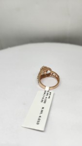 Anillo Elegante de Diamantes Naturales de 14K para Mujer, 0.95 Ct, Color H, Claridad SI, Bañado en Rodio, Lujoso, Peso Bruto 4.2g, Peso Neto 4.01g, Certificado IGI Premium - Product Image 4