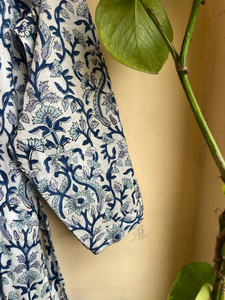 Vestido Indio 2026 de Algodón 100% Estampado a Mano, Cuello en V, Manga Larga, Túnica Casual y Vestido Largo para Mujer, Gran Venta - Product Image 2