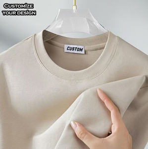 Camiseta Oversize de Alta Calidad para Hombre, Unisex, de Algodón, Estilo Urbano, Venta al por Mayor, con Estampado Puff Personalizado, de Gran Gramaje - Product Image 2