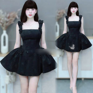 Elegante Vestido de Mujer de Manga Corta, Combinación Perfecta de Elegancia y Comodidad, Casual y Formal para Diversos Eventos, Maxi de Seda - Product Image 3