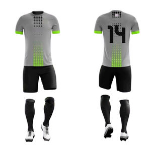 Tenue de football personnalisée par sublimation, ensemble maillot et short, doux, respirant, séchage rapide, anti-UV, équipement de football - Product Image 5