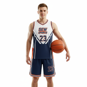 ชุดบาสเก็ตบอลแบบซับลิเมชั่นสำหรับนักกีฬาทีมวิทยาลัย ชุดบาสเก็ตบอลสำหรับใช้ในวันแข่งขัน ชุดบาสเก็ตบอลผ้าสแปนเด็กซ์ - Product Image 3