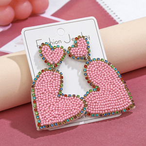 เครื่องประดับแฟชั่นทำมือประดับลูกปัดรูปหัวใจวาเลนไทน์ ดีไซน์คลาสสิกปี 2025 ตัวอักษรประดับลูกปัด น้ำหนักเบา ทำจากผ้าฝ้าย ของขวัญจาก MULTI CRAFT - Product Image 3