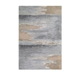 Tapis artisanal élégant en laine et viscose, toucher doux, pour salon moderne, chambre à coucher et espaces commerciaux - Product Image 1