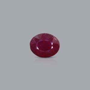 Certified Natural Ruby 3.6 Carat Oval Cut Loose Gemstone for Fine Jewelry - Product Image 1
