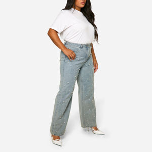 Pantalones Vaqueros de Mezclilla para Mujer, Diseño Nuevo, Hechos Profesionalmente, Ropa Casual de Invierno, Pantalones Vaqueros Extra Grandes para Mujer - Product Image 3