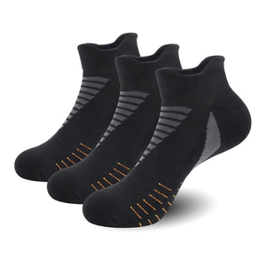 Chaussettes blanches pour hommes, 100% coton, respirantes, tricotées, rayées, logo personnalisé, chaussettes de sport, style régulier d'été - Product Image 2