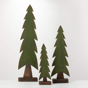 Décoration de Noël en bois naturel et MDF, support élégant et accessoires pour tables de Noël festives - Product Image 5