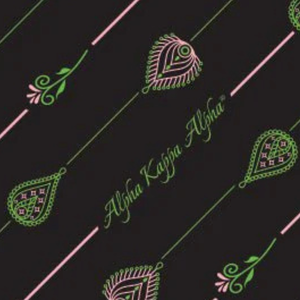 Along Lines Square <b>Scarf</b> Black Lightweight Eco-Friendly Fashion Pink Green Ivy Pattern Soft Women's Sorority Shawl <b>Neck</b> Wrap - Product Image 3