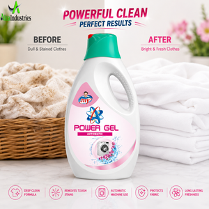 Detergente Líquido Automático Power Gel |   Limpiador de Ropa Ultra Shine Deep Cleaning, Solución de Lavado con Aroma Floral Fresco para el Cuidado de la Ropa - Product Image 4