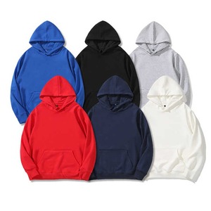 Men's <b>Black</b> Hooded <b>Sweatshirt</b> Regular Fit Cotton French Terry Casual Pullover with Pocket Winter Eco-Friendly - Product Image 5