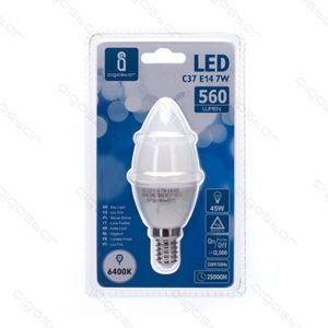 Lampadina Led C37 E14 7W 6400K Bianco Freddo 560Lm Durata 25000H - Product Image 1