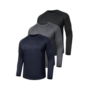 Camiseta Deportiva de Manga Larga para Hombre, de Secado Rápido, Tejido Elástico, para Entrenamiento Físico - Product Image 2