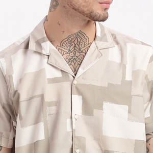 Ensemble T-shirt et short imprimé pour homme, respirant et léger, col montant, idéal pour l'extérieur - Product Image 6