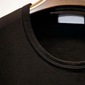 Camisetas Deportivas Extra Grandes para Hombre con Pedrería, Ecológicas, de Poliéster/Algodón, de Manga Corta y Corte Recortado - Product Image 4