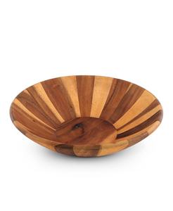 Ensaladera de fruta de madera de acacia hecha a mano de alta calidad, cuenco para servir para Hotel y restaurante, venta al por mayor para uso comercial de alimentos - Product Image 2