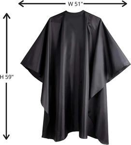 Capa de Barbero Profesional Personalizada con Cintura Ajustable, Foto Personalizada, para Salón de Peluquería, Cómoda, Resistente al Agua, de Pongee - Product Image 4