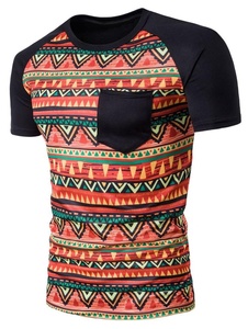 เสื้อยืดลำลองผ้าสแปนเด็กซ์/ โพลีเอสเตอร์สำหรับผู้ชายเสื้อยืดพิมพ์ลายดิจิตอลโลโก้160จีเอสเอ็มถักแขนสั้น2ชิ้น - Product Image 4