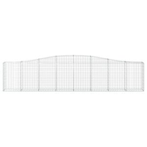 Cesta de gaviones arqueada 157,5 "x 11,8" x 31,5 "/39,4 \" Barrera de sonido de hierro galvanizado - Product Image 3
